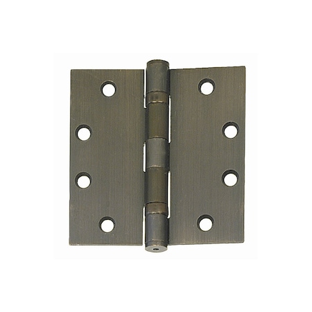 Design Hardware NRP-4.5X4.5 Ball Bearing Hinge Standard Weight Hinges, 32D Satin Stainless Steel, 316 Marine Grade DH-BB5-NRP-4.5X4.5-32D-316